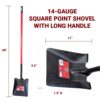 14-Gauge Square Point long handle measurements