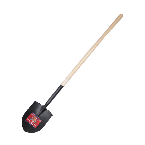 52515 14-Gauge Round Point Shovel with Hardwood Handle