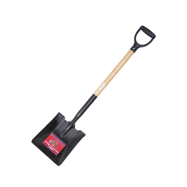 52520 14-Gauge Square Point Shovel with Hardwood Handle