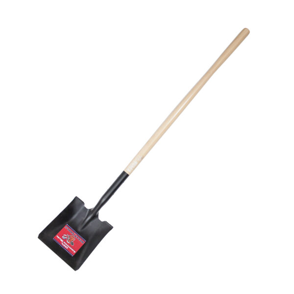 52525 14-Gauge Square Point Shovel with Hardwood Handle