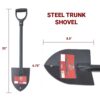 Steel Trunk Shovel measurements