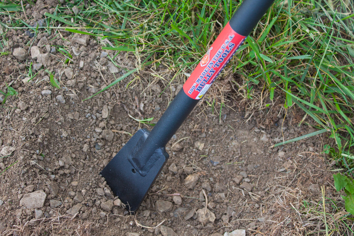 Steel Tamping / Digging Bar in action 1