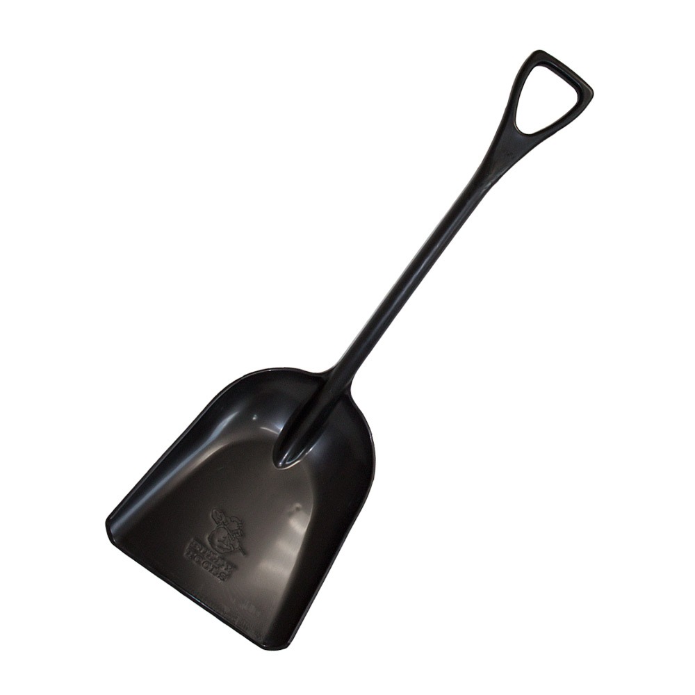 Bully Tools 92804 42 One-Piece Poly Scoop/Shovel with D-Grip Handle (White)