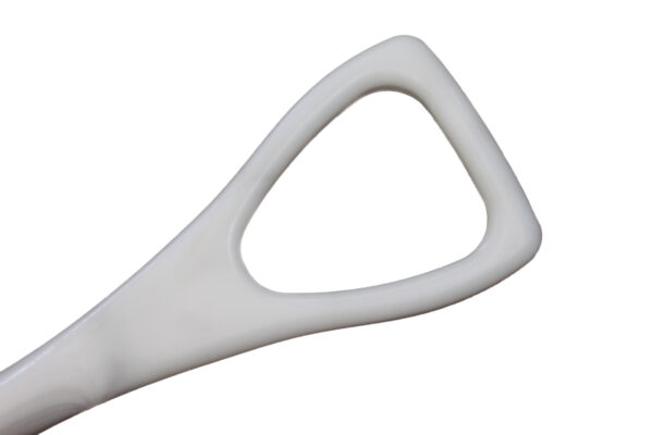 One Piece Poly Scoop grip - white