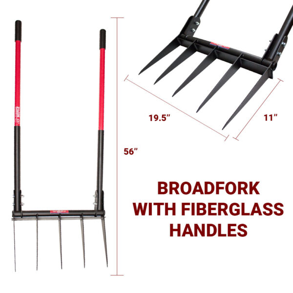 Broadfork dimensions