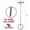 53" Steel Soil Probe Dimensions