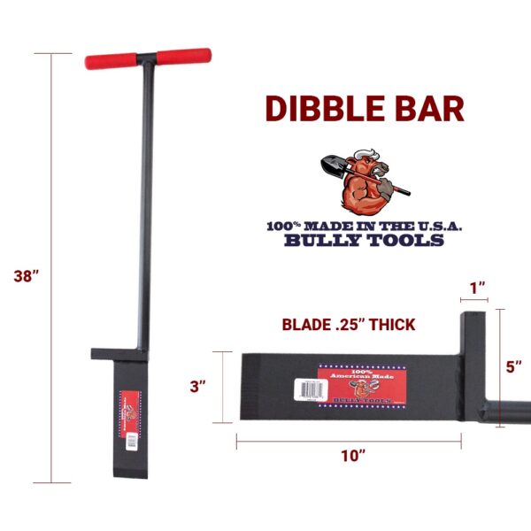 Dibble Bar measurements
