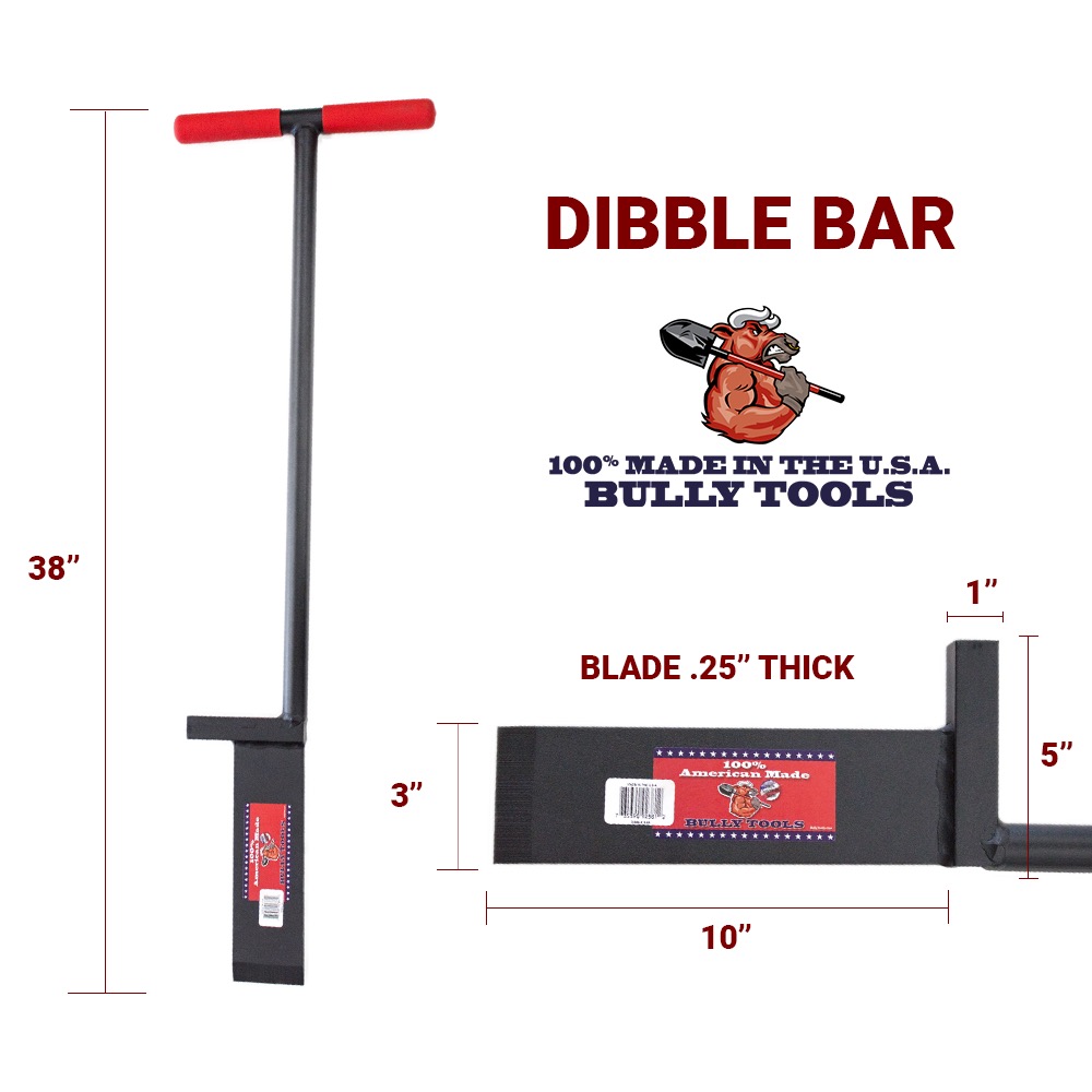 Dibble Bar Dibble Bar measurements