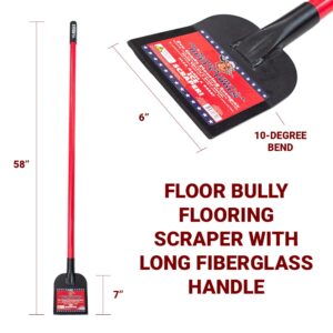 BULLY Tools 91300 Flooring Scraper, Steel Blade, Rubber Grip Handle