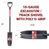 Track Shovel with D-Grip dimensions