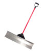 36" Aircraft Grade Aluminum Snow Pusher with Fiberglass Handle and Poly D-Grip