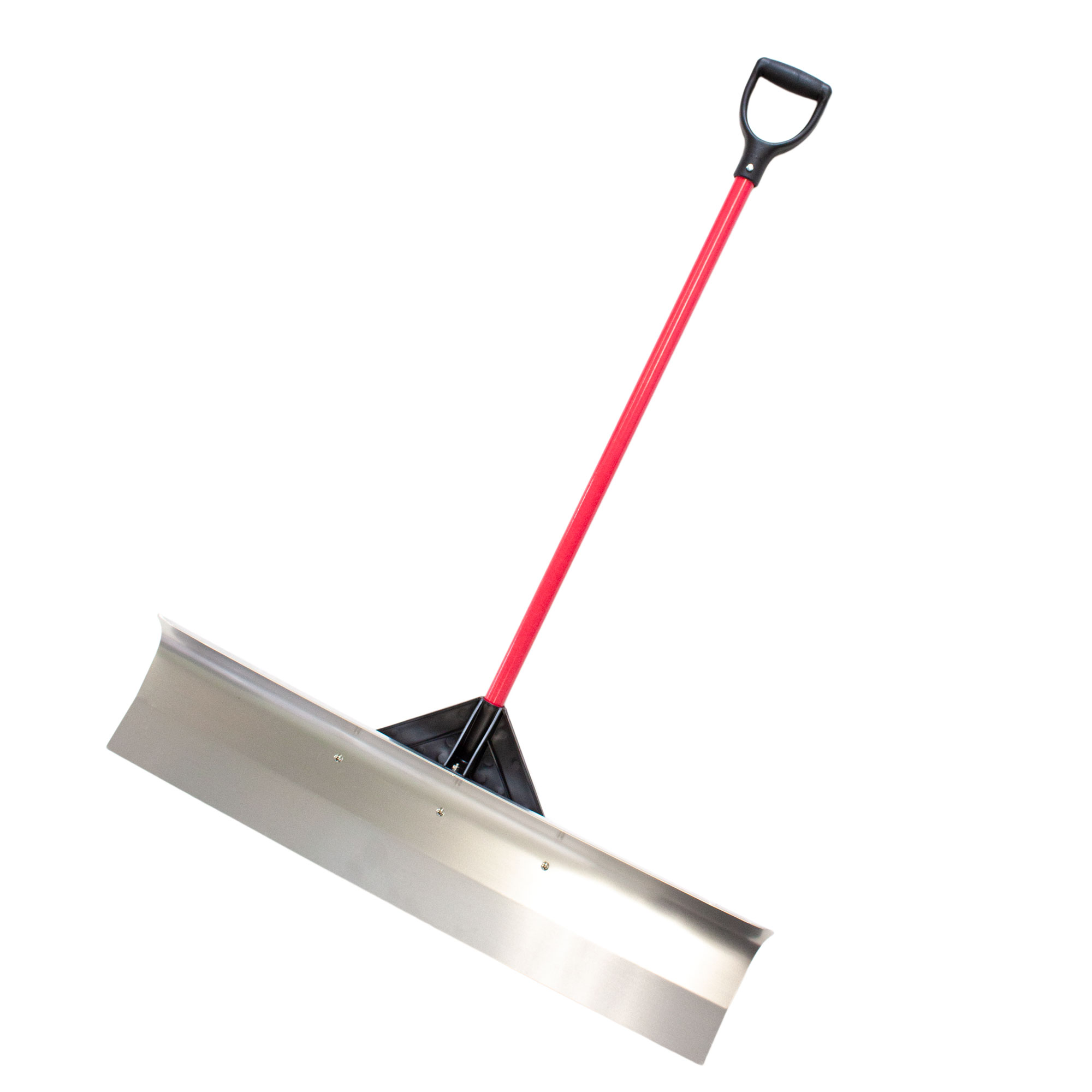 92822 40" Aircraft Grade Aluminum Snow Pusher with Fiberglass Handle and Poly D-Grip